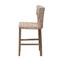 Bali & Pari Enver Modern Bohemian Grey Kubu Rattan and Mahogany Wood Counter Stool 245-13716-ZORO - alternate 8